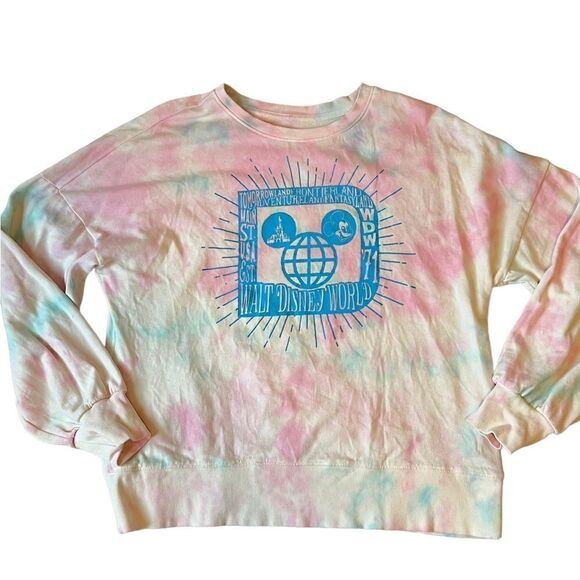 Walt Disney World Tie Dye Mickey and Castle  Lounge Pullover - Picture 11 of 11
